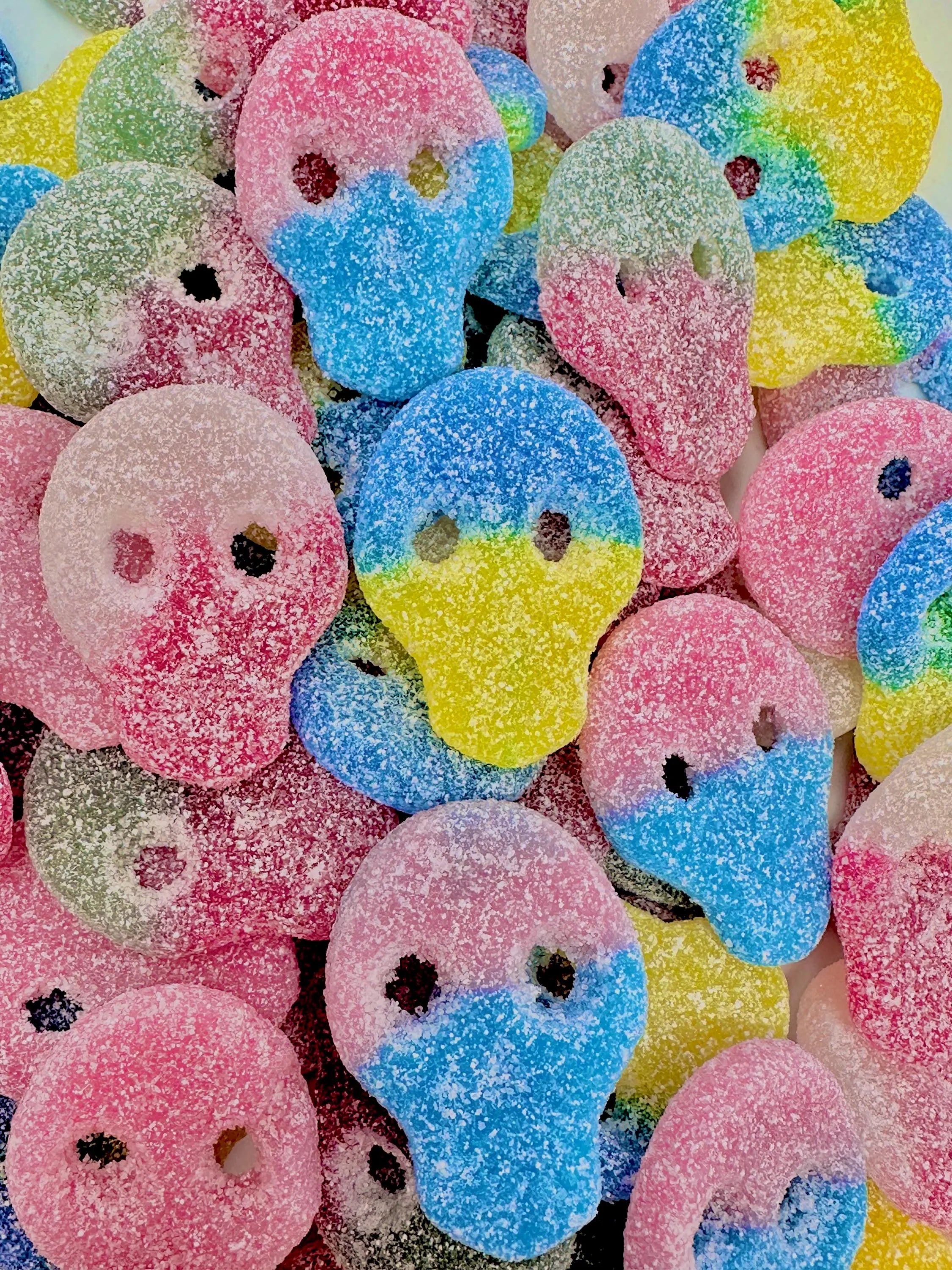 Swedish Sour Skulls Mix - Mix of Sour Sanded Gummies