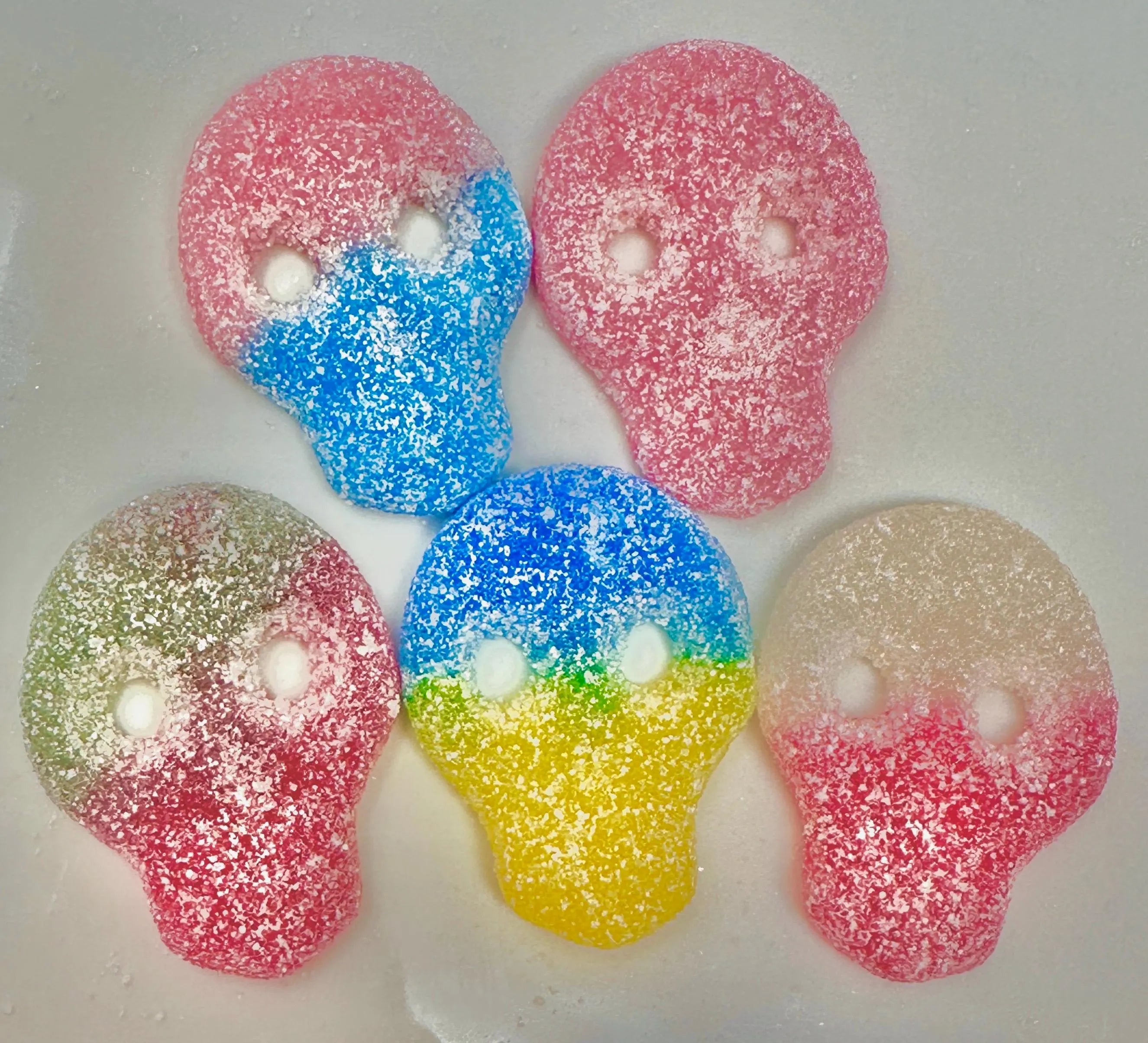 Swedish Sour Skulls Mix - Mix of Sour Sanded Gummies