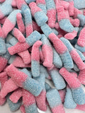 Swedish Bubblegum Fizzypop Bottles: Sour Fizzy Candy