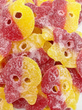 Bubs Swedish Sour Skully Candy: Raspberry-Lemon Fizzy Skulls