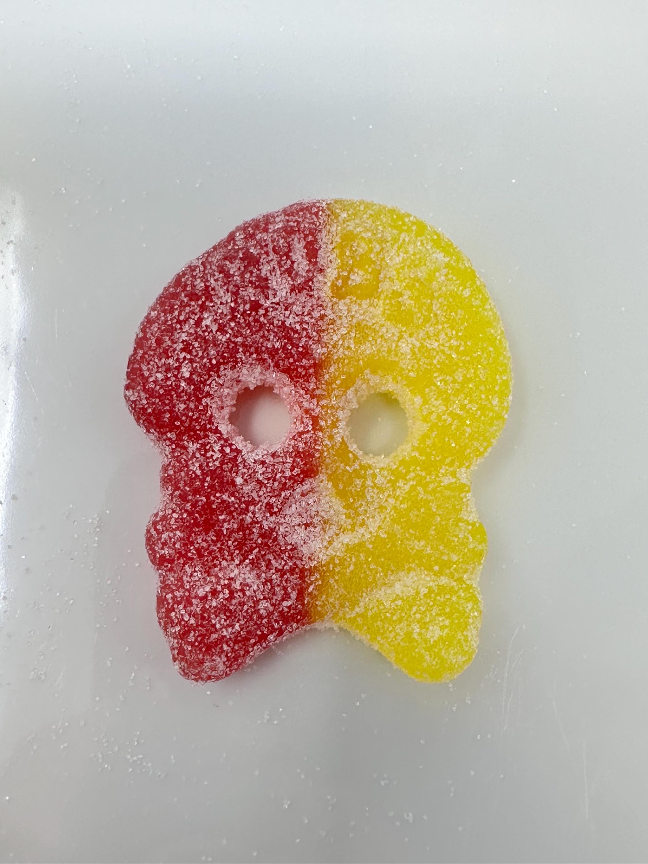 Bubs Swedish Sour Skully Candy: Raspberry-Lemon Fizzy Skulls