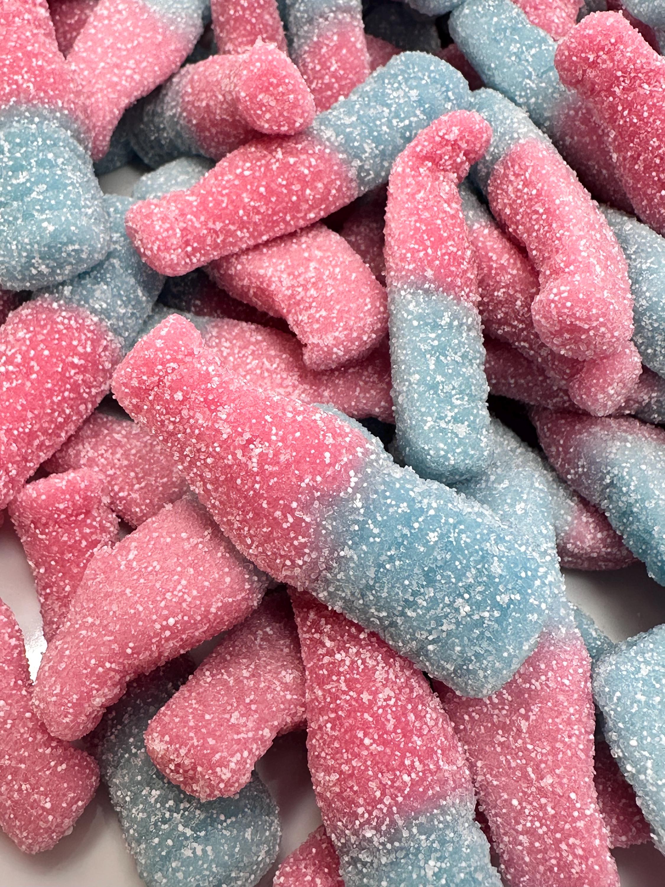 Swedish Bubblegum Fizzypop Bottles: Sour Fizzy Candy
