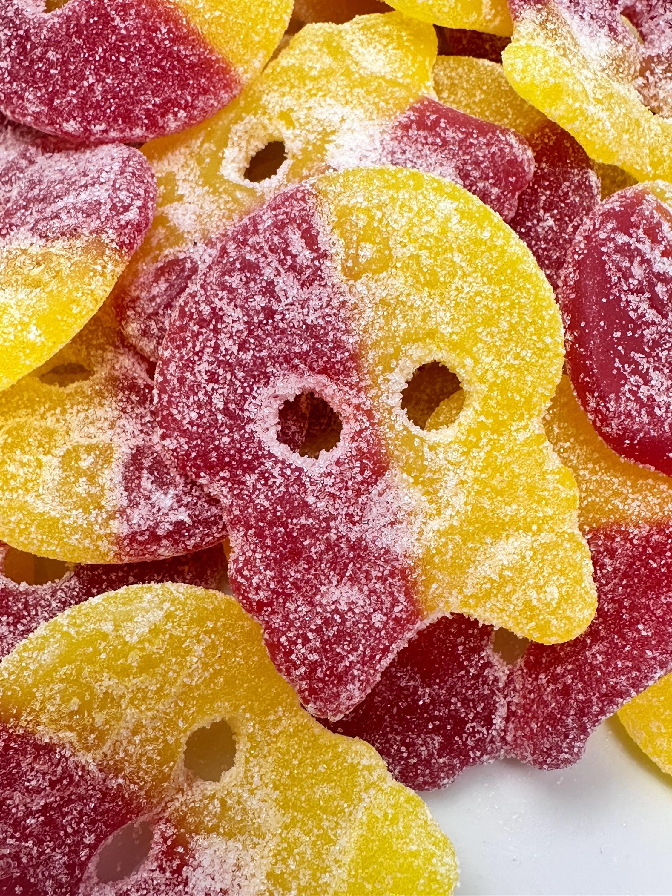Bubs Swedish Sour Skully Candy: Raspberry-Lemon Fizzy Skulls