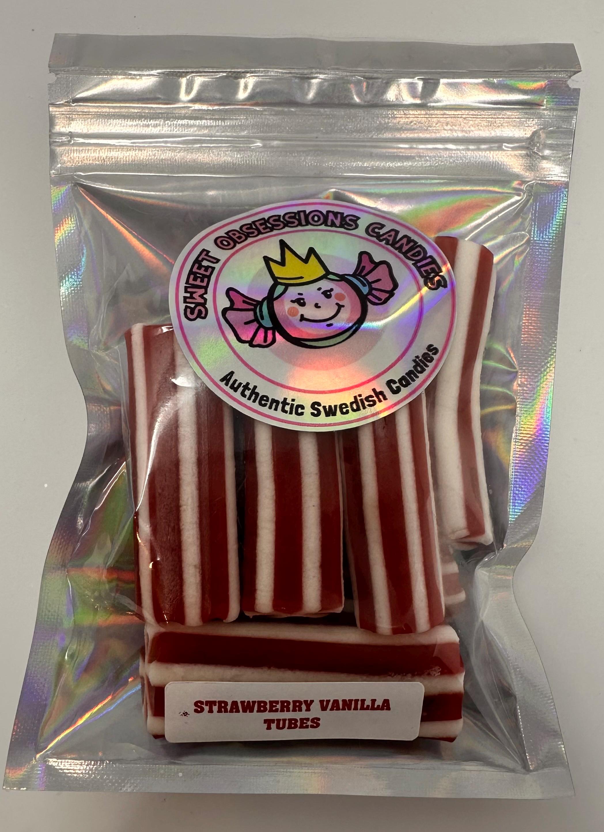 Swedish Strawberry Vanilla Licorice Tubes