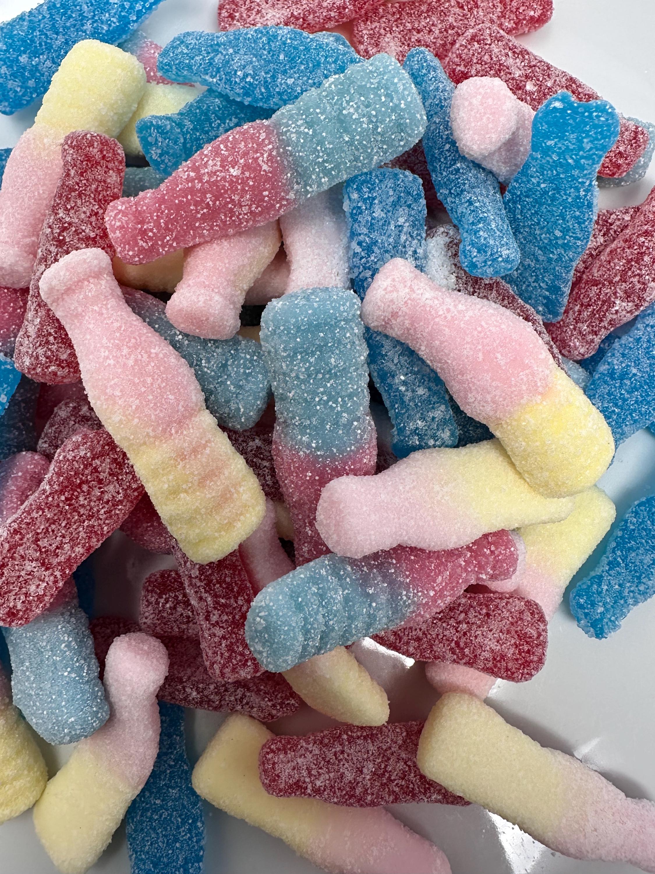 Swedish Fizzypop  Mix: Sour Gummies, Soda Bottle Shapes