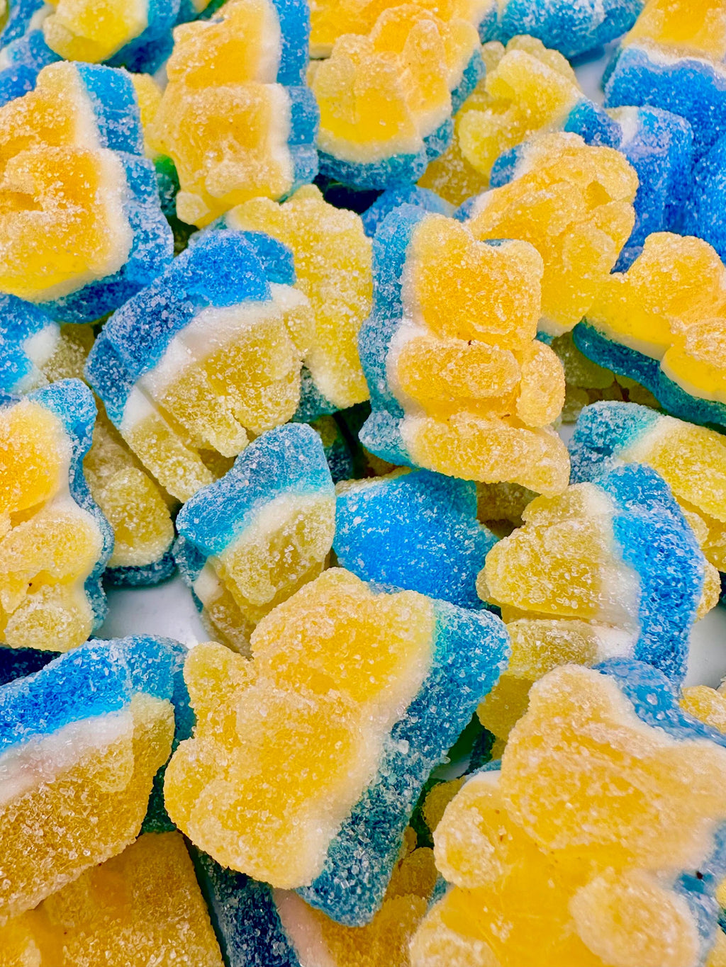 Swedish Blackberry Cheesecake Gummy Bears: Chubby 3-Layer Candy
