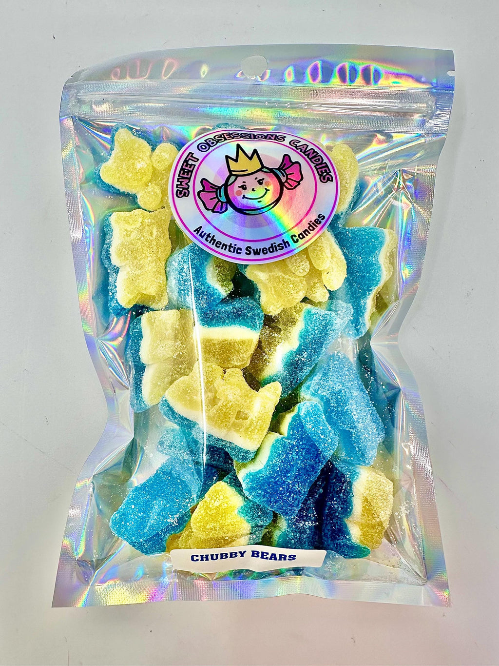 Swedish Blackberry Cheesecake Gummy Bears: Chubby 3-Layer Candy