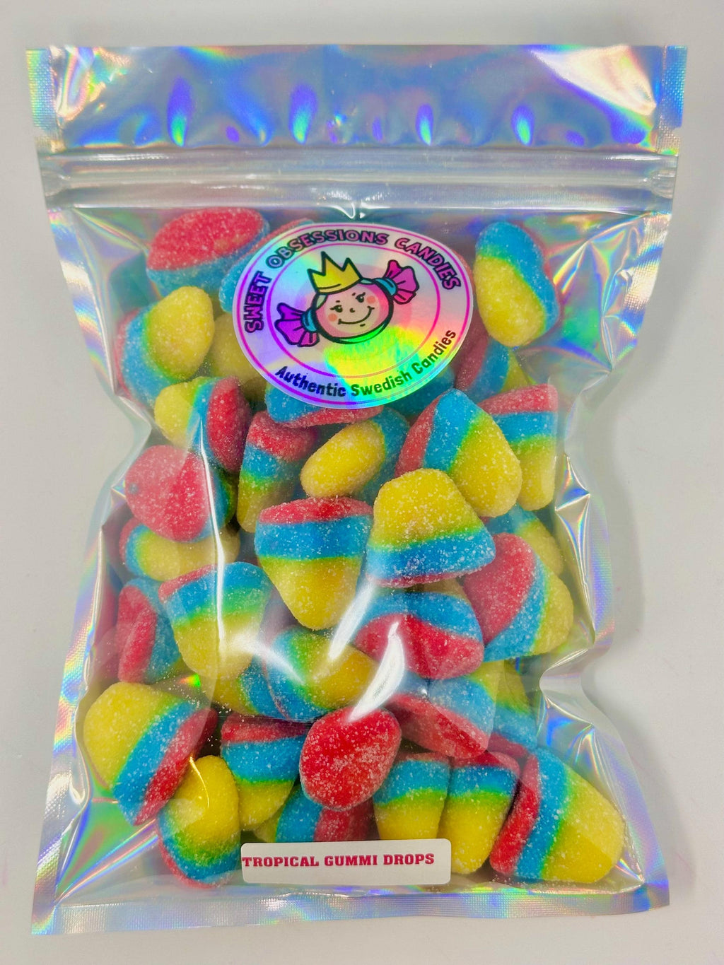 Swedish Tropical Gummy Drops: Sugared Fruit Candy