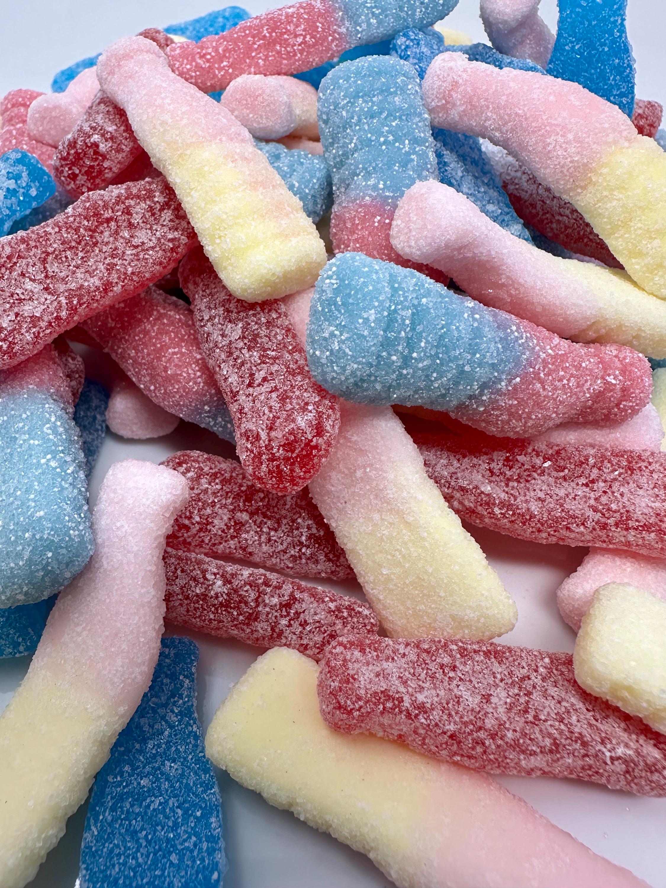 Swedish Fizzypop  Mix: Sour Gummies, Soda Bottle Shapes