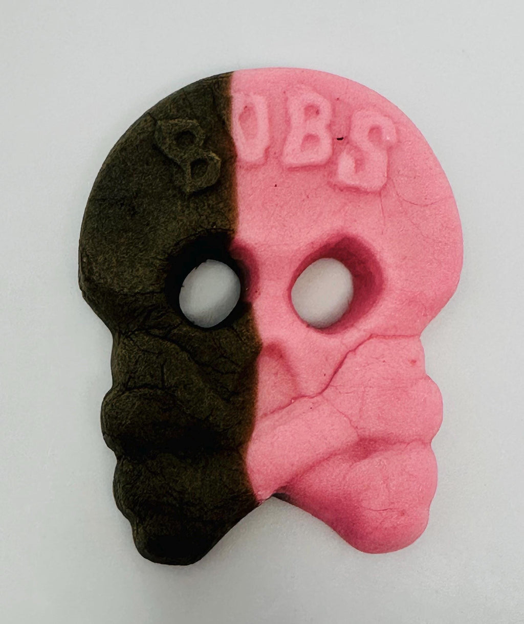 Bubs Swedish Raspberry Licorice Foam Skulls: Vegan Candy