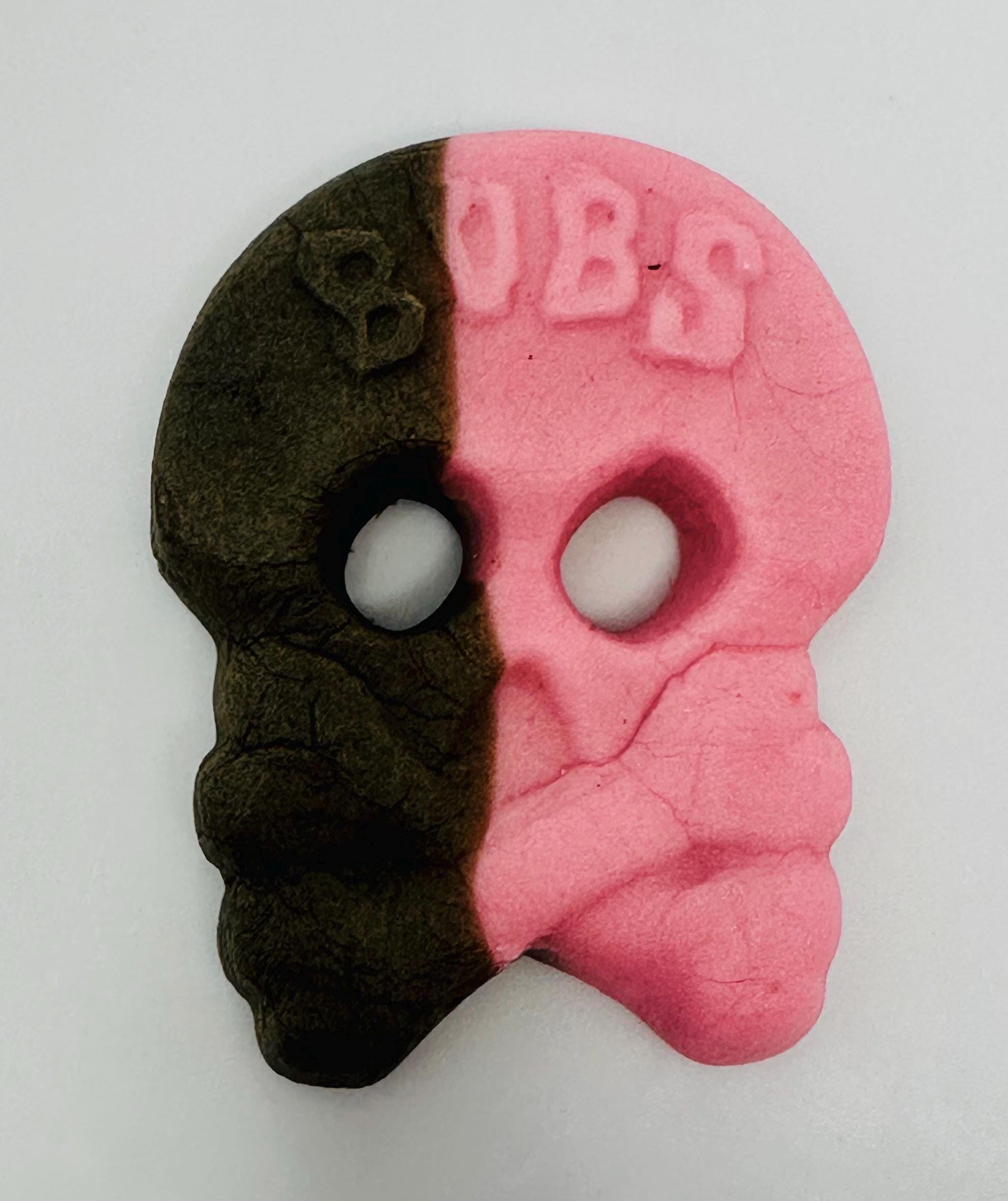 Bubs Swedish Raspberry Licorice Foam Skulls: Vegan Candy