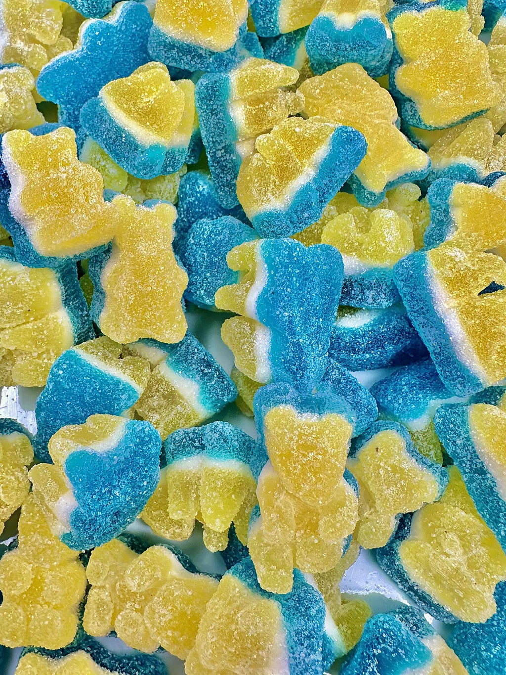 Swedish Blackberry Cheesecake Gummy Bears: Chubby 3-Layer Candy