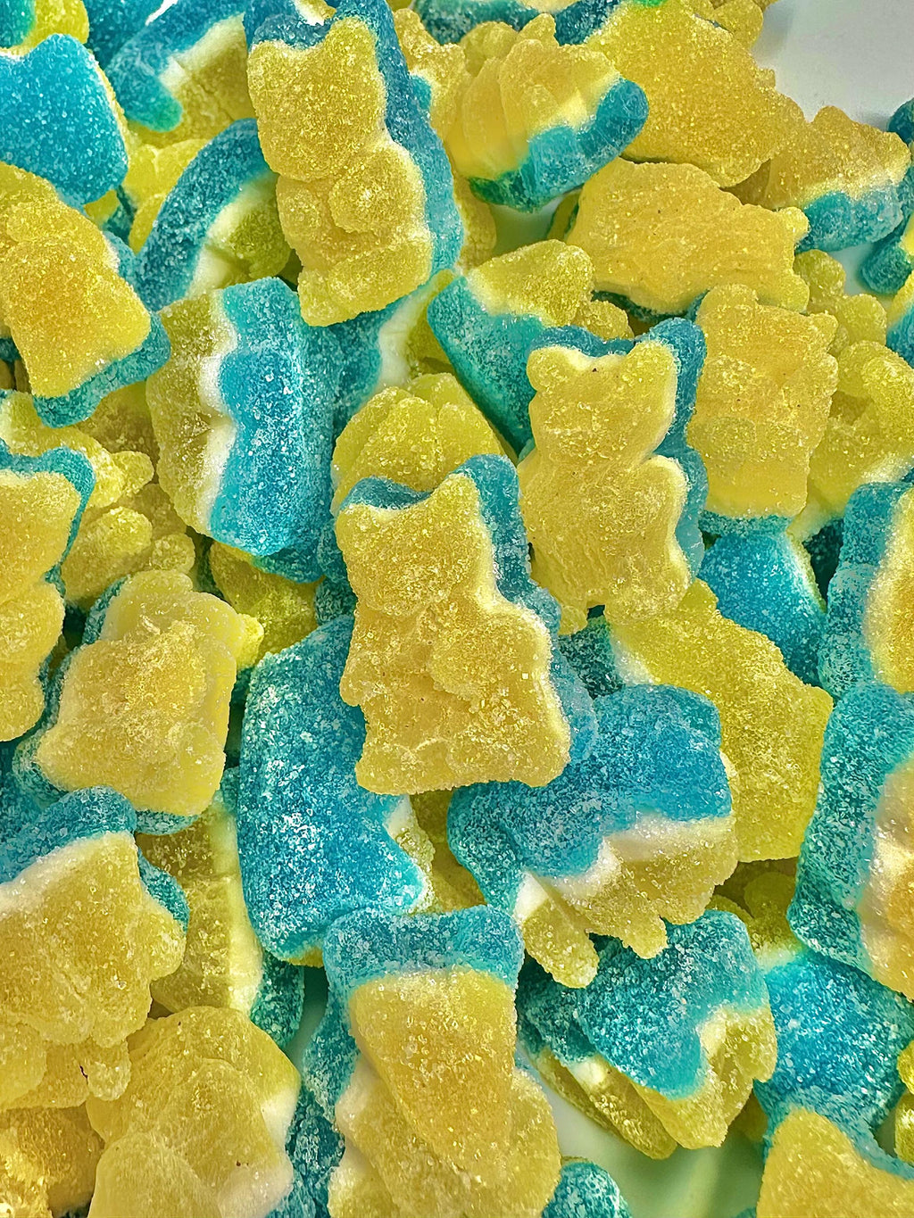 Swedish Blackberry Cheesecake Gummy Bears: Chubby 3-Layer Candy