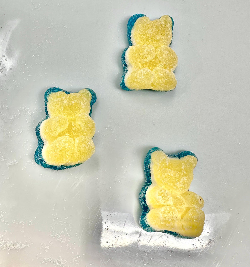 Swedish Blackberry Cheesecake Gummy Bears: Chubby 3-Layer Candy