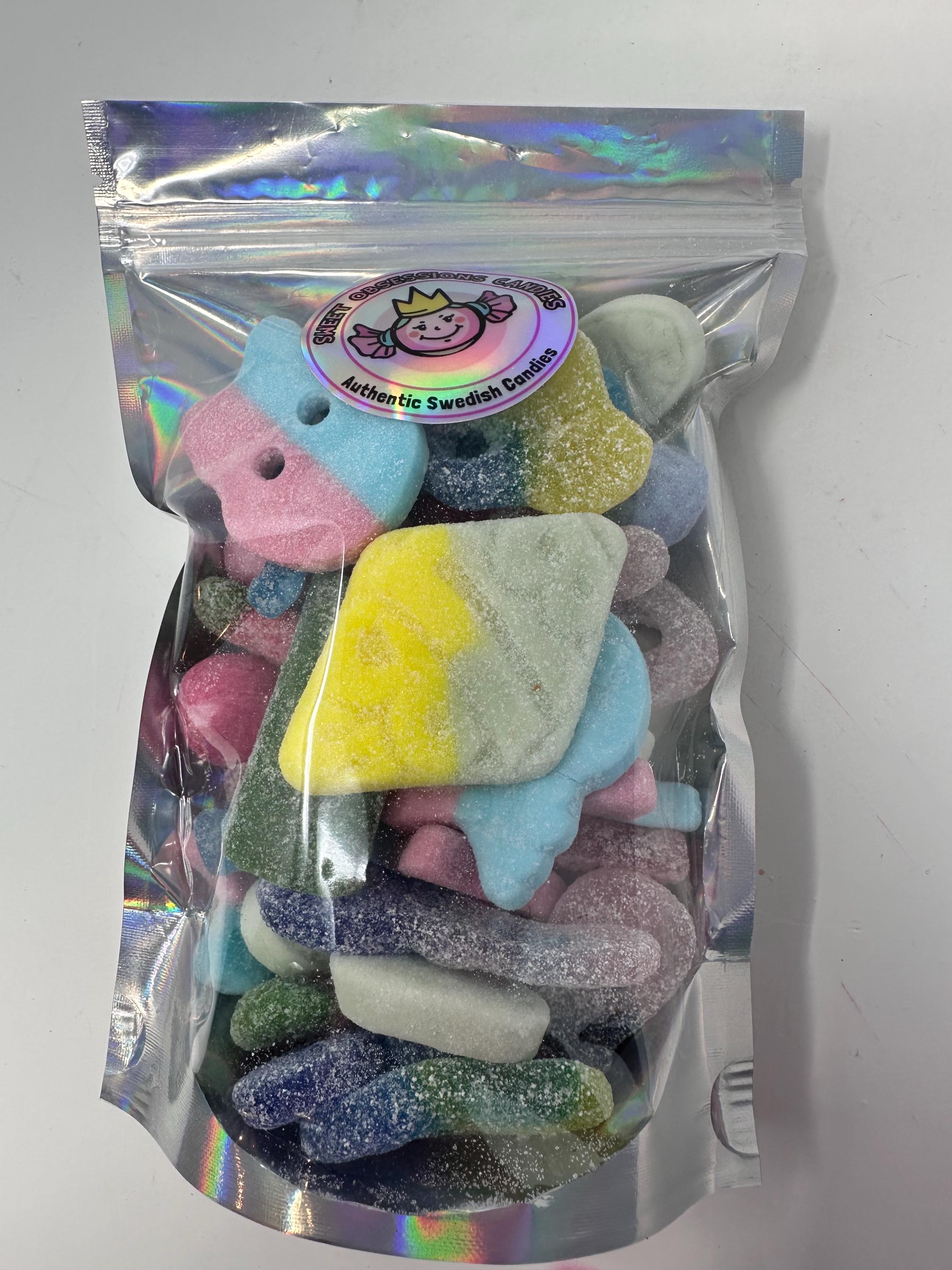 Sweet Obsessions SOUR Mix: Our most popular sour swedish candies, including Bubs and Skullys!