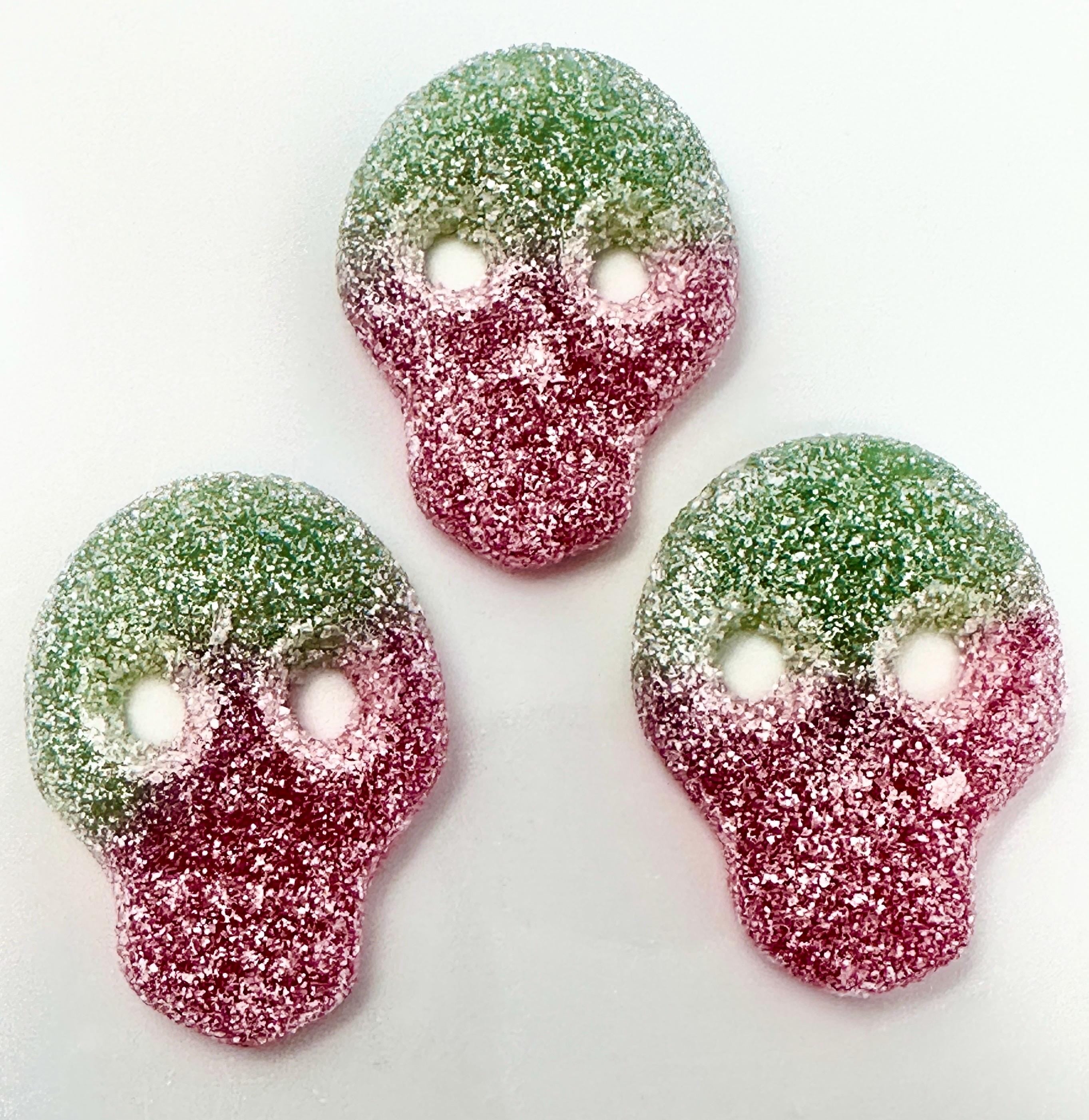 Vegan Sour Watermelon Skull Gummies - Swedish Candy