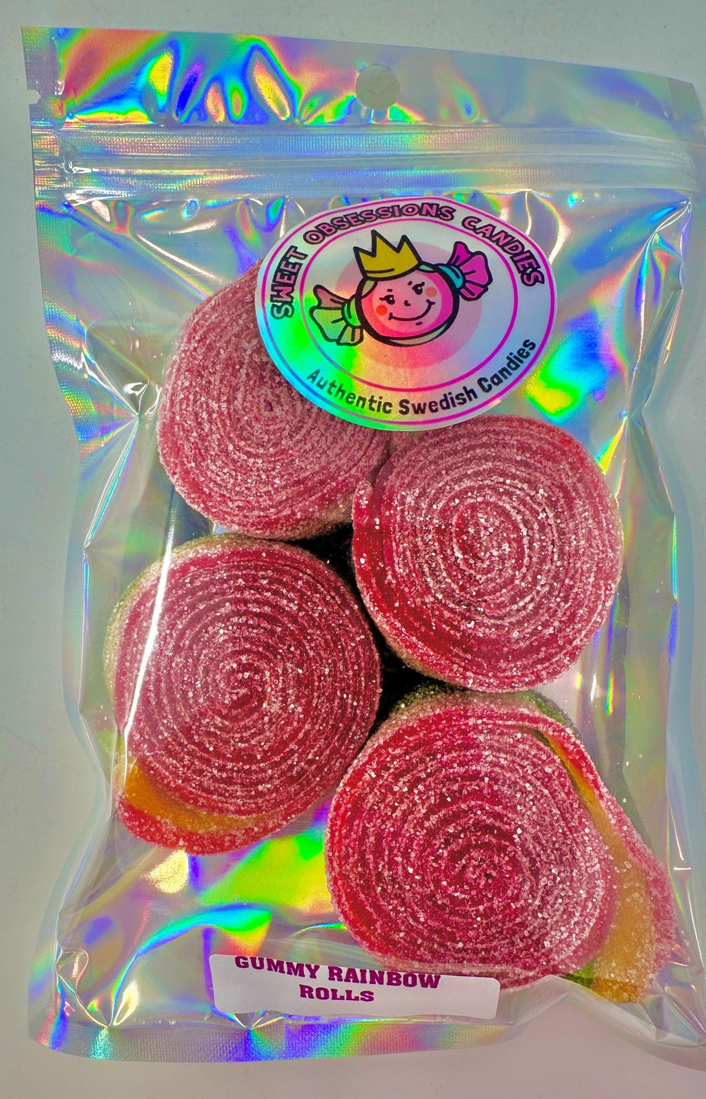 Swedish Sour Gummy Rainbow Rolls: Fruity Candy