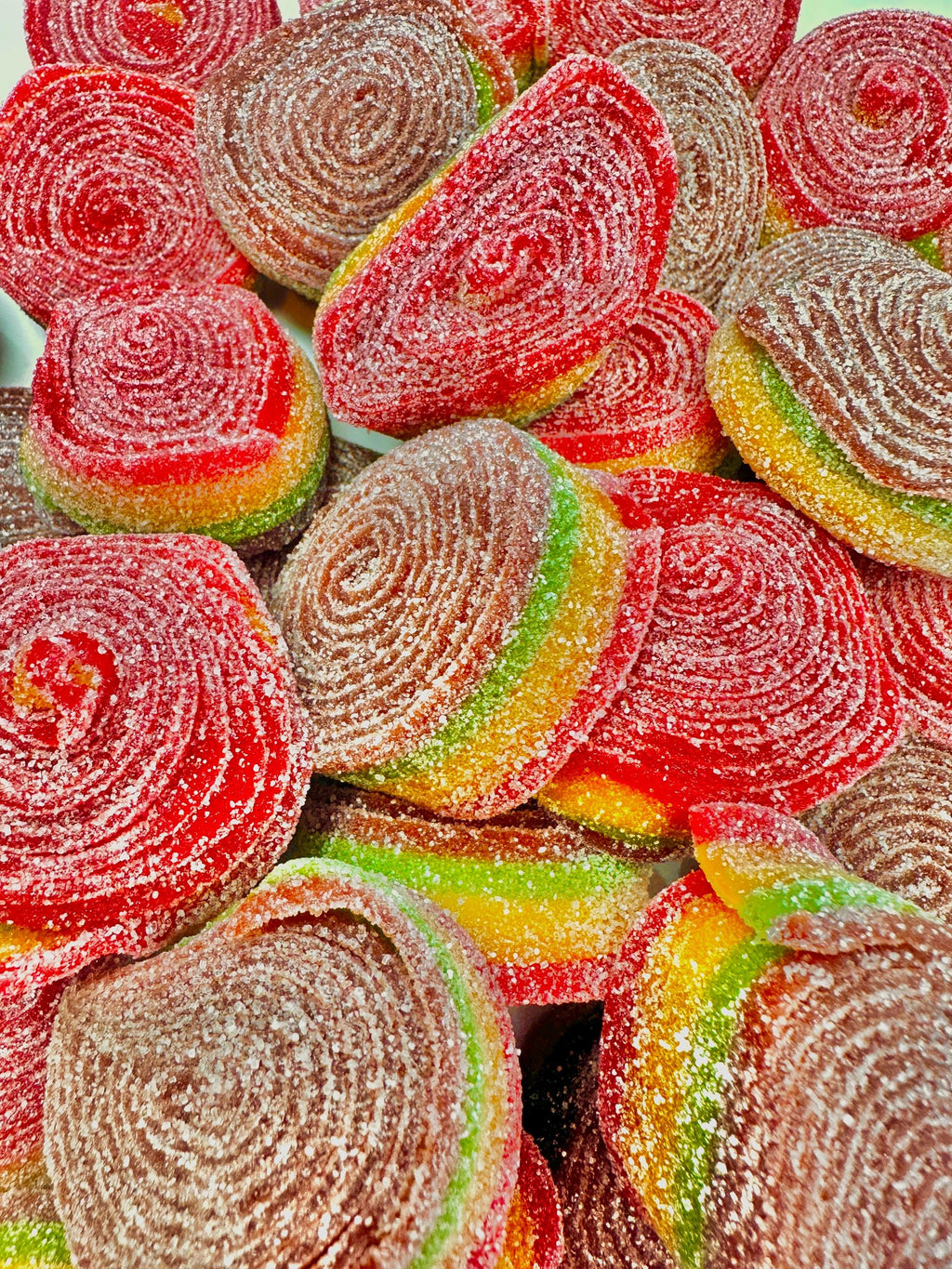Swedish Sour Gummy Rainbow Rolls: Fruity Candy