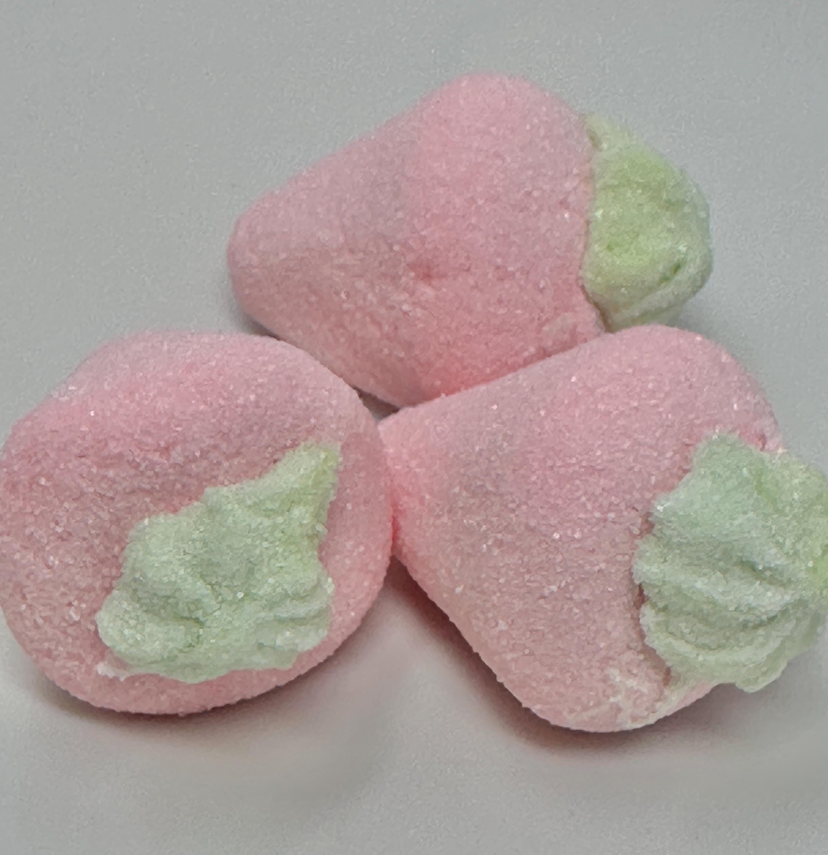 Jumbo Strawberry Marshmallows: Sugar-Coated Candy