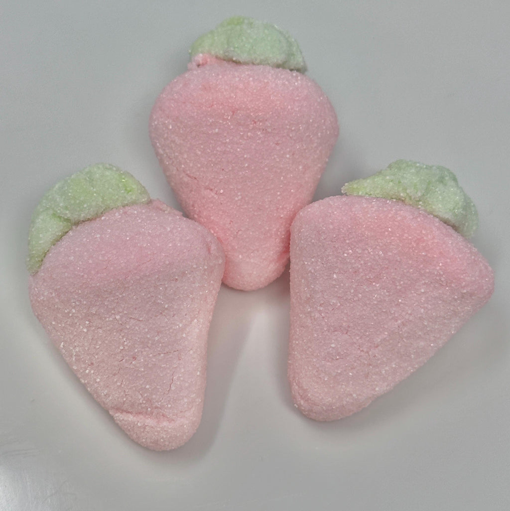 Jumbo Strawberry Marshmallows: Sugar-Coated Candy