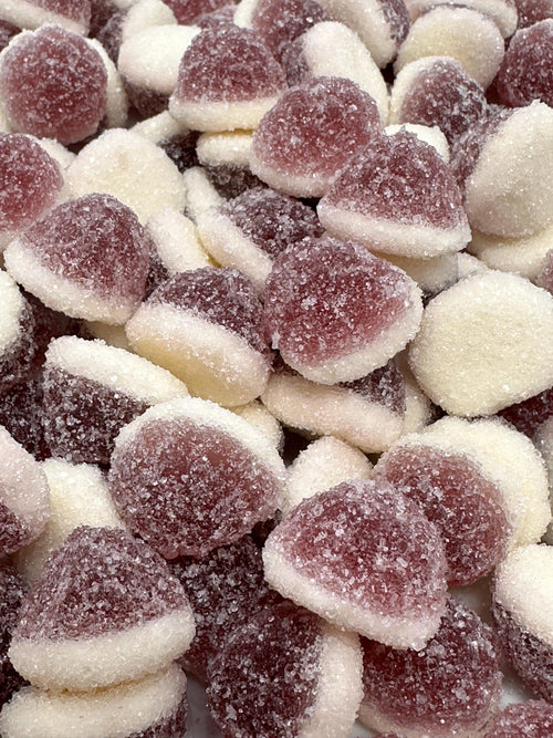 Blackcurrant Vanilla Gummy Drops: Swedish Gluten-Free Candy