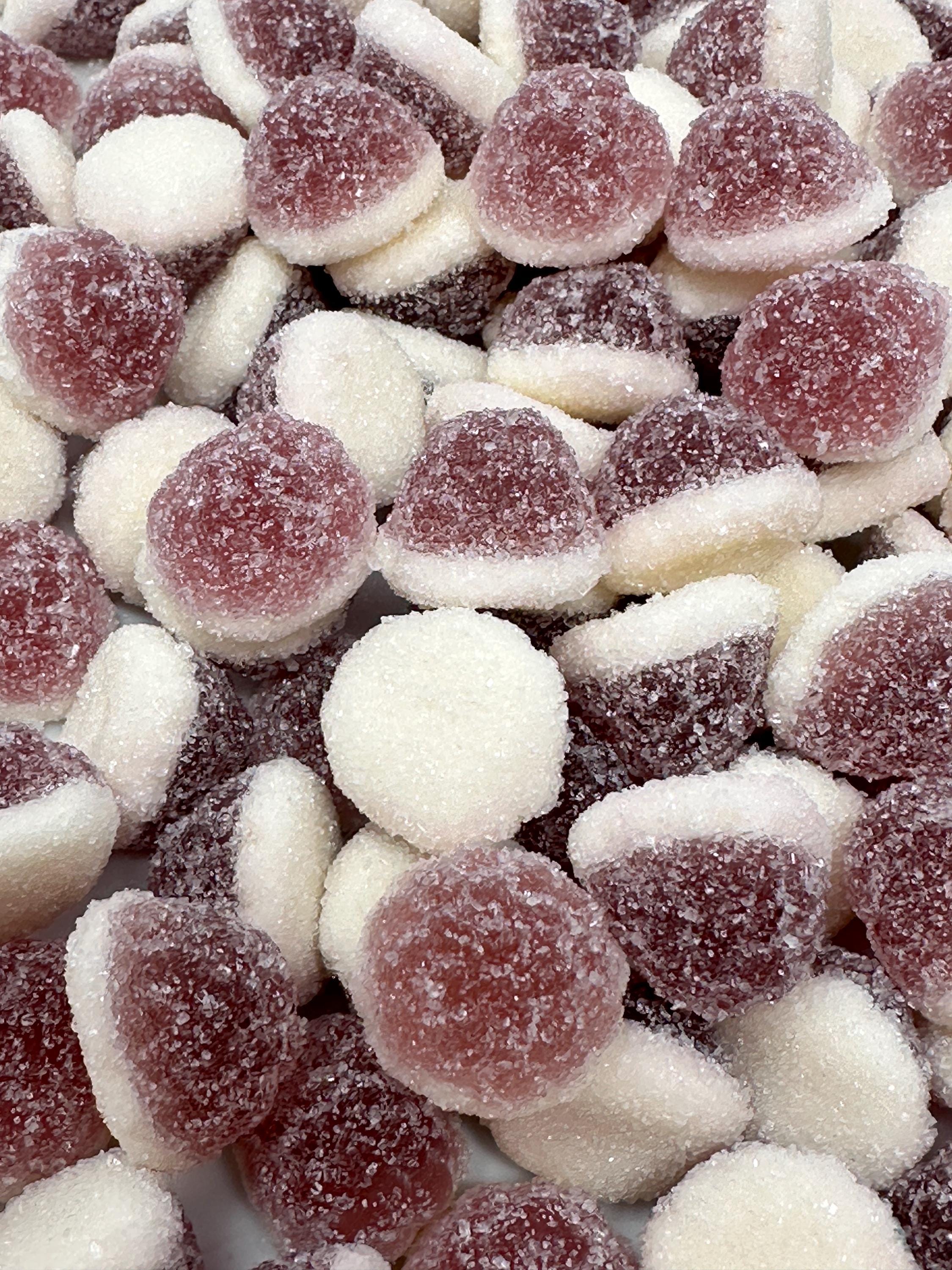 Blackcurrant Vanilla Gummy Drops: Swedish Gluten-Free Candy