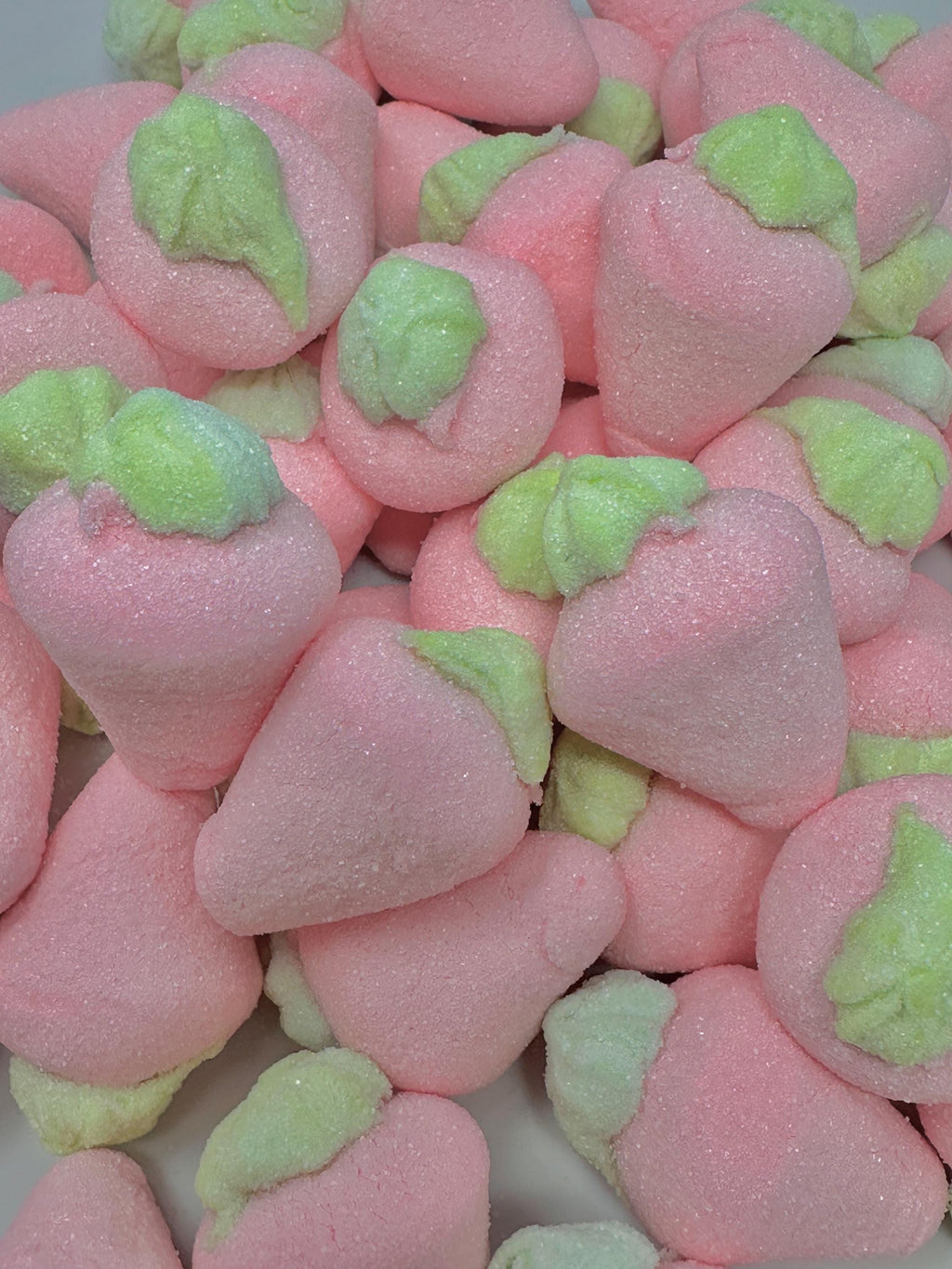 Jumbo Strawberry Marshmallows: Sugar-Coated Candy