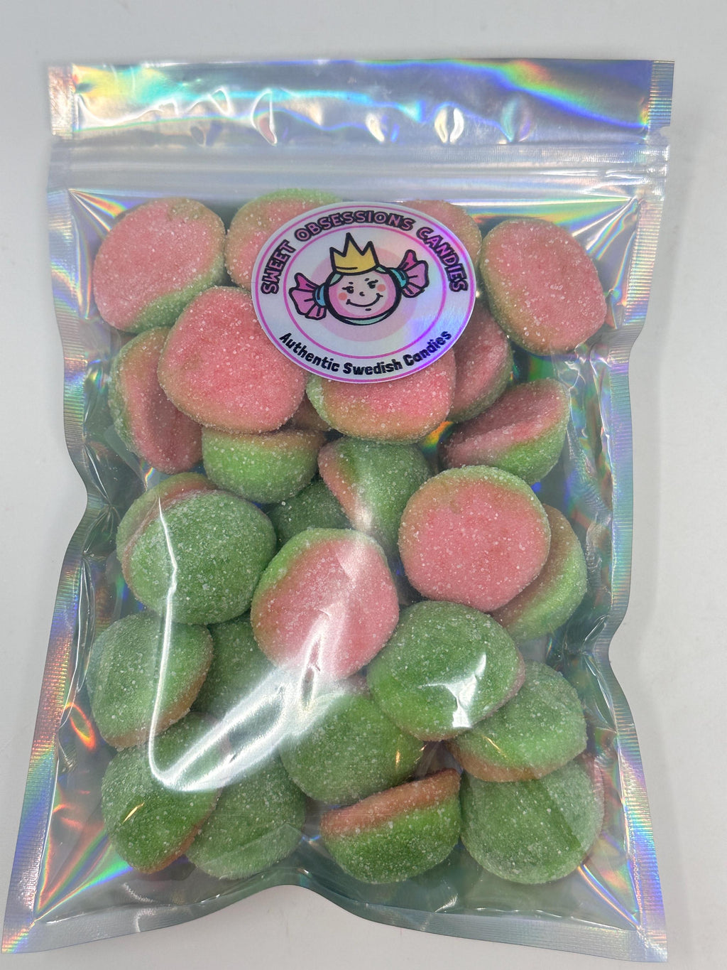 Swedish Sour Watermelon Gummy Candy Bombs: Fizzy Melon Treat