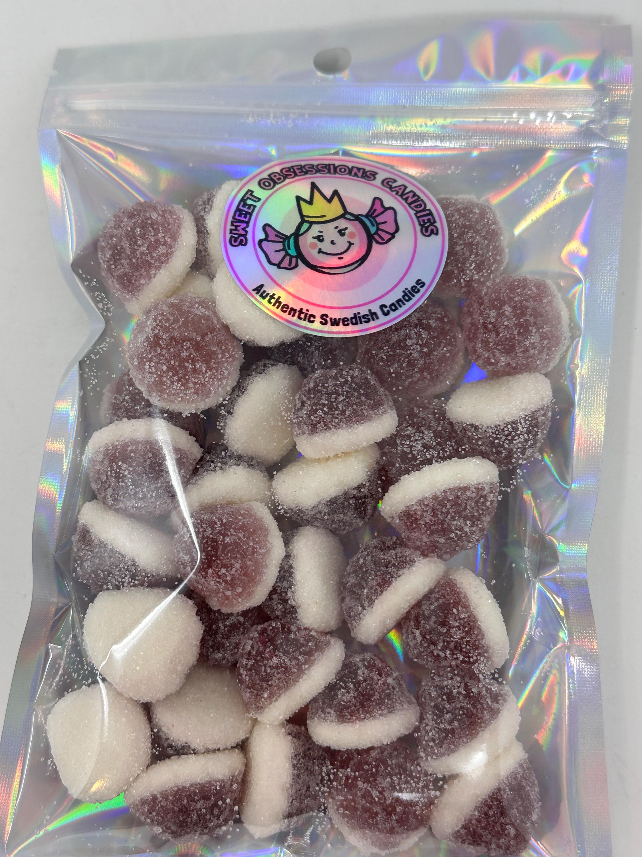 Blackcurrant Vanilla Gummy Drops: Swedish Gluten-Free Candy