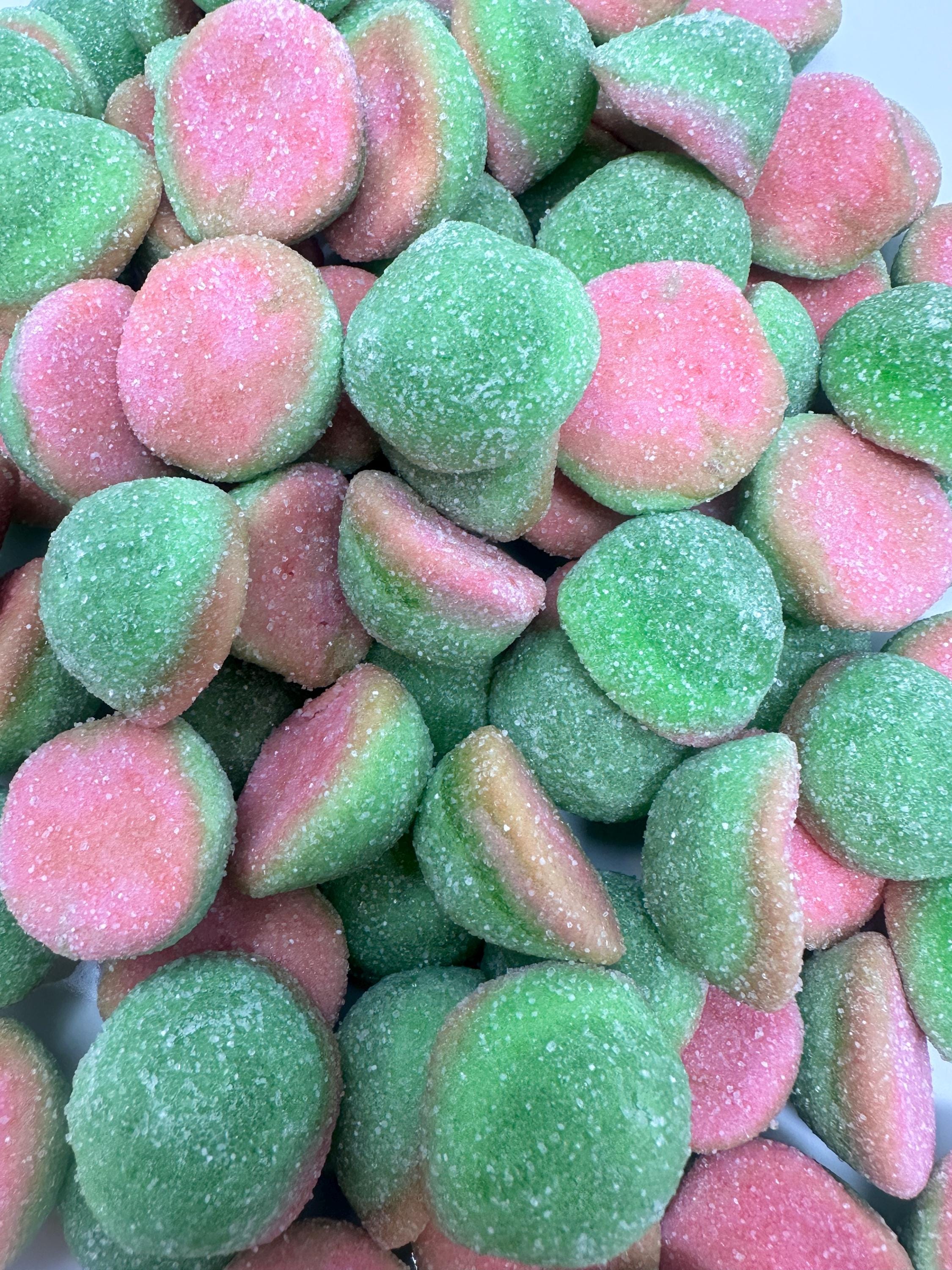 Swedish Sour Watermelon Gummy Candy Bombs: Fizzy Melon Treat