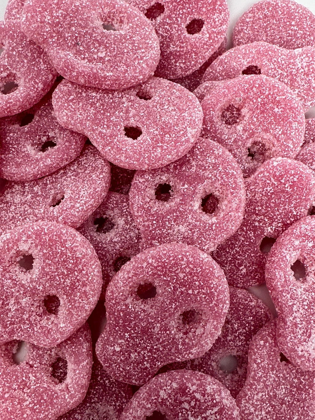 Sour Raspberry Strawberry Skull Gummies: Swedish Candy