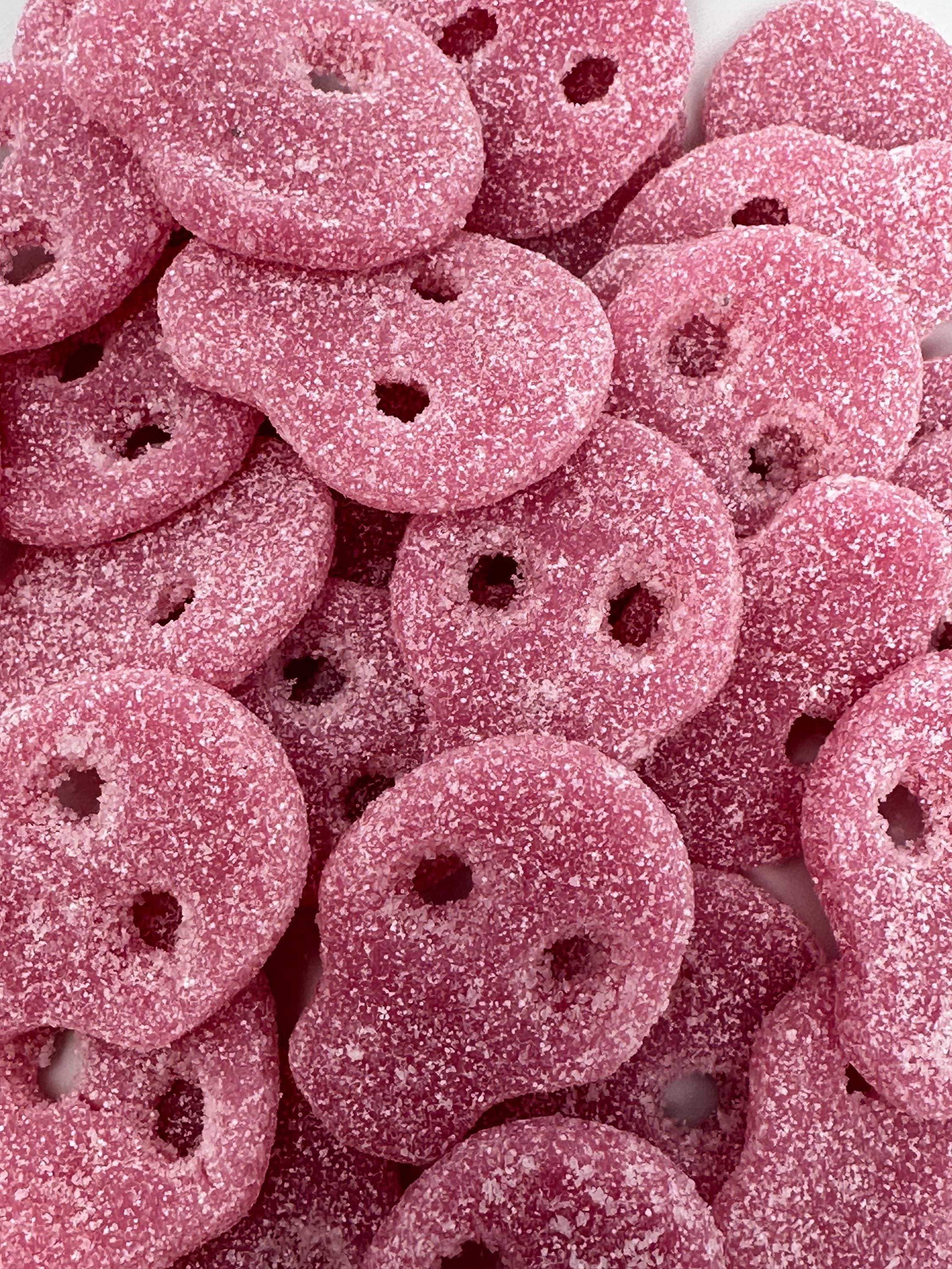 Sour Raspberry Strawberry Skull Gummies: Swedish Candy