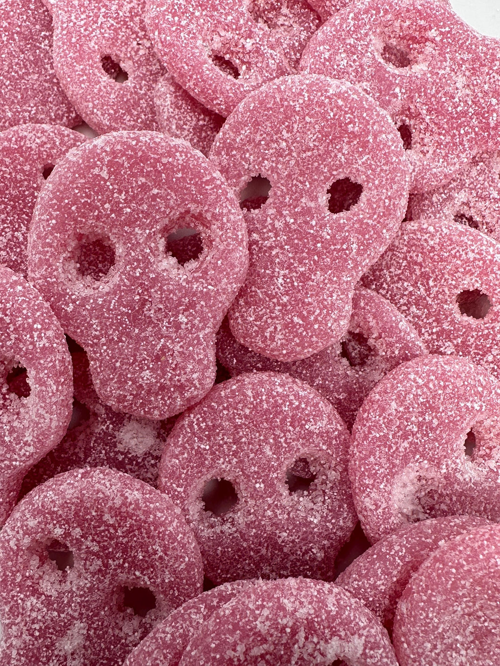 Sour Raspberry Strawberry Skull Gummies: Swedish Candy