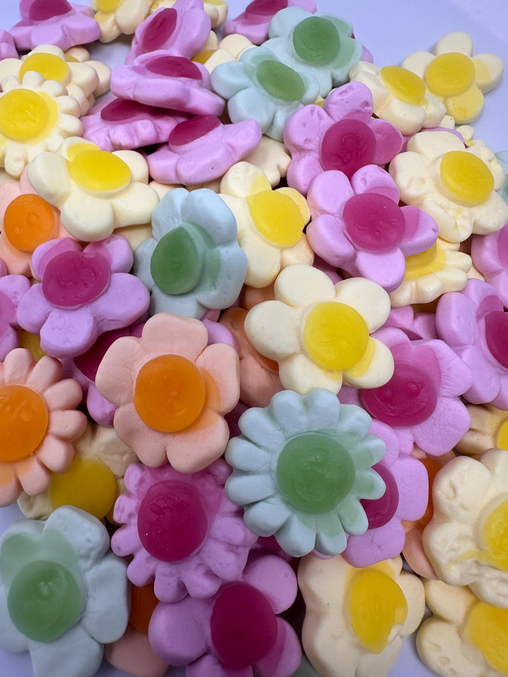 Swedish Fruit Flavored Gummi Flowers: Marshmallow Candy Treats