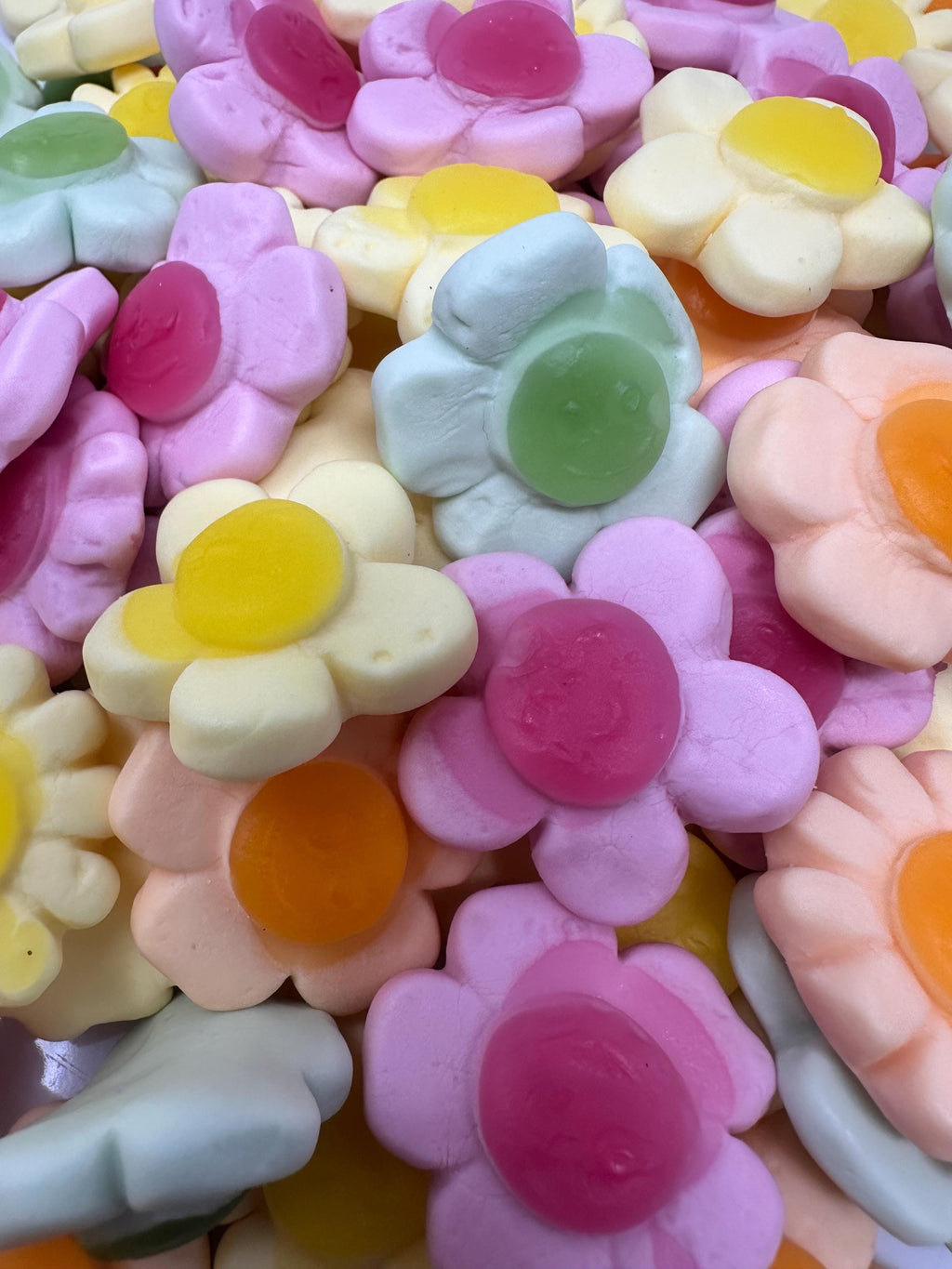 Swedish Fruit Flavored Gummi Flowers: Marshmallow Candy Treats