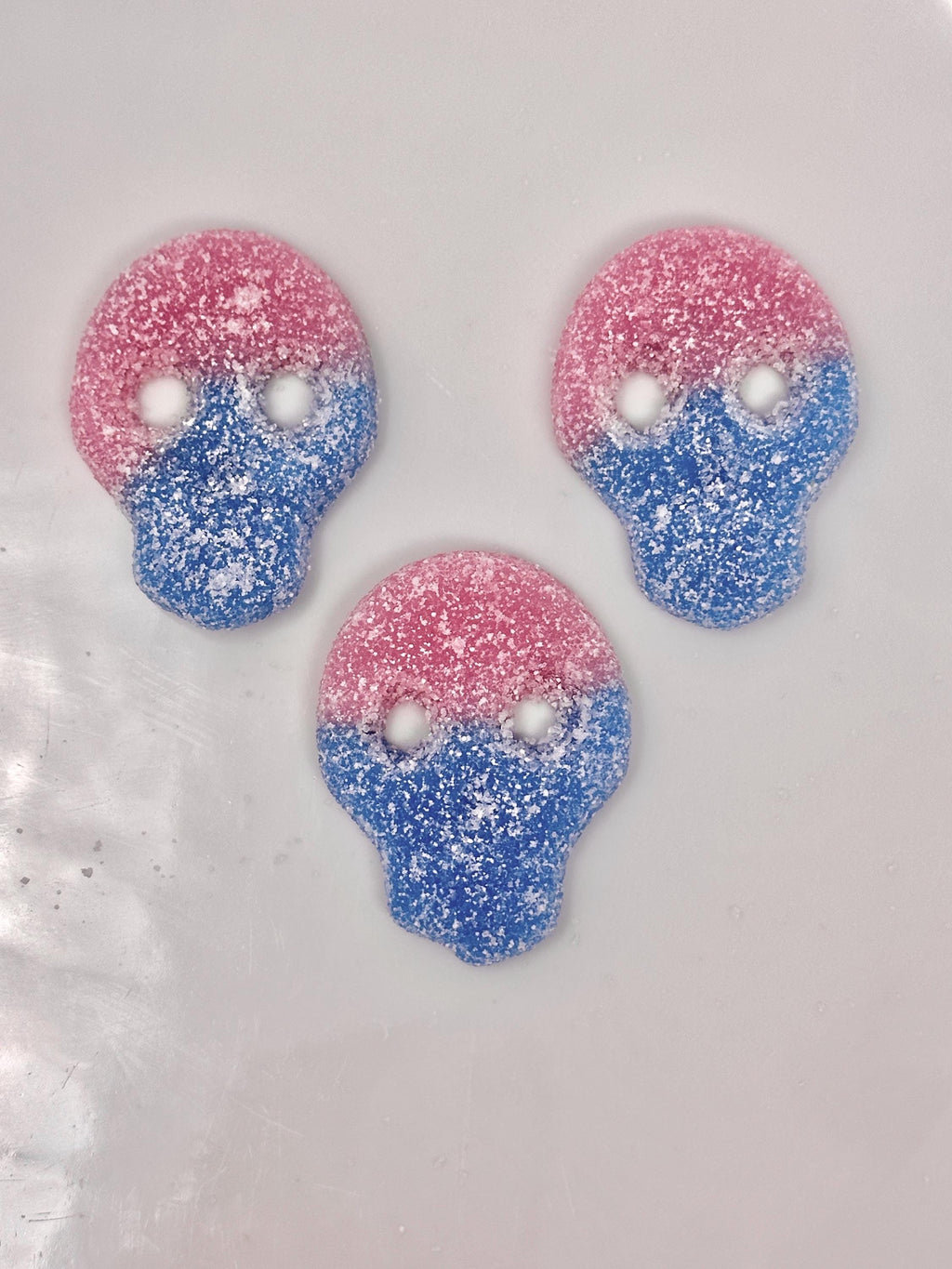 Fizzy Bubblegum Skulls: Swedish Sour Gummy Candy