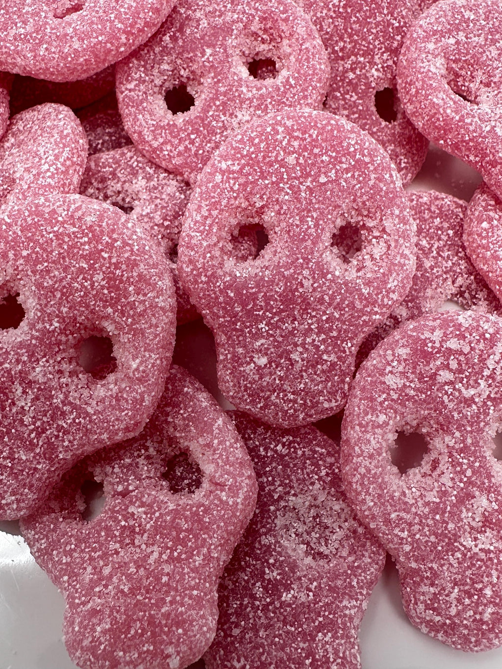 Sour Raspberry Strawberry Skull Gummies: Swedish Candy