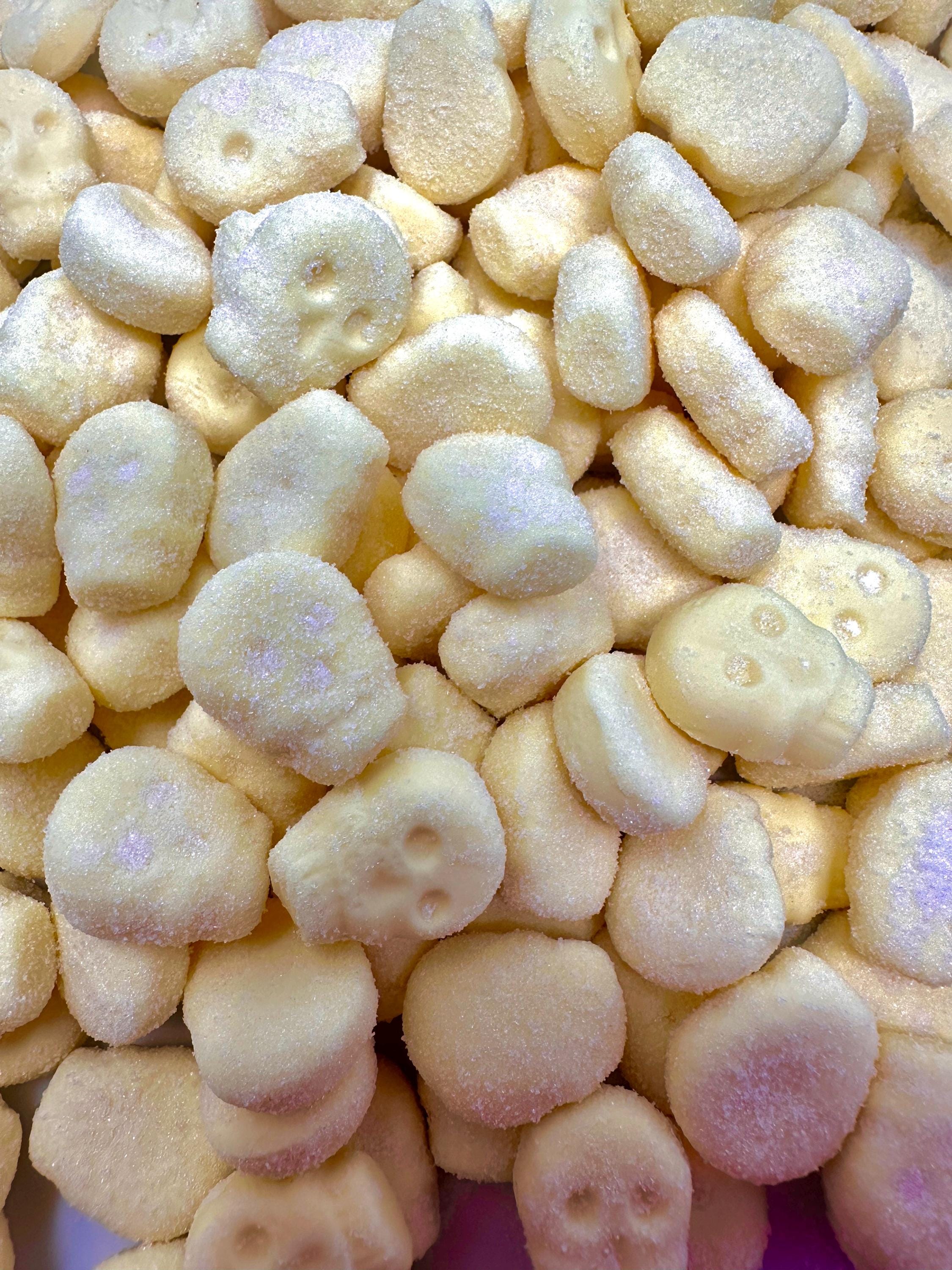 Swedish Sour Tropical Skulls Candy - Fizzy Foam Skummis, Mini Skulls