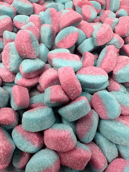 Bubs Mini Raspberry Blueberry Oval Swedish Candy Vegan Gummy Candy