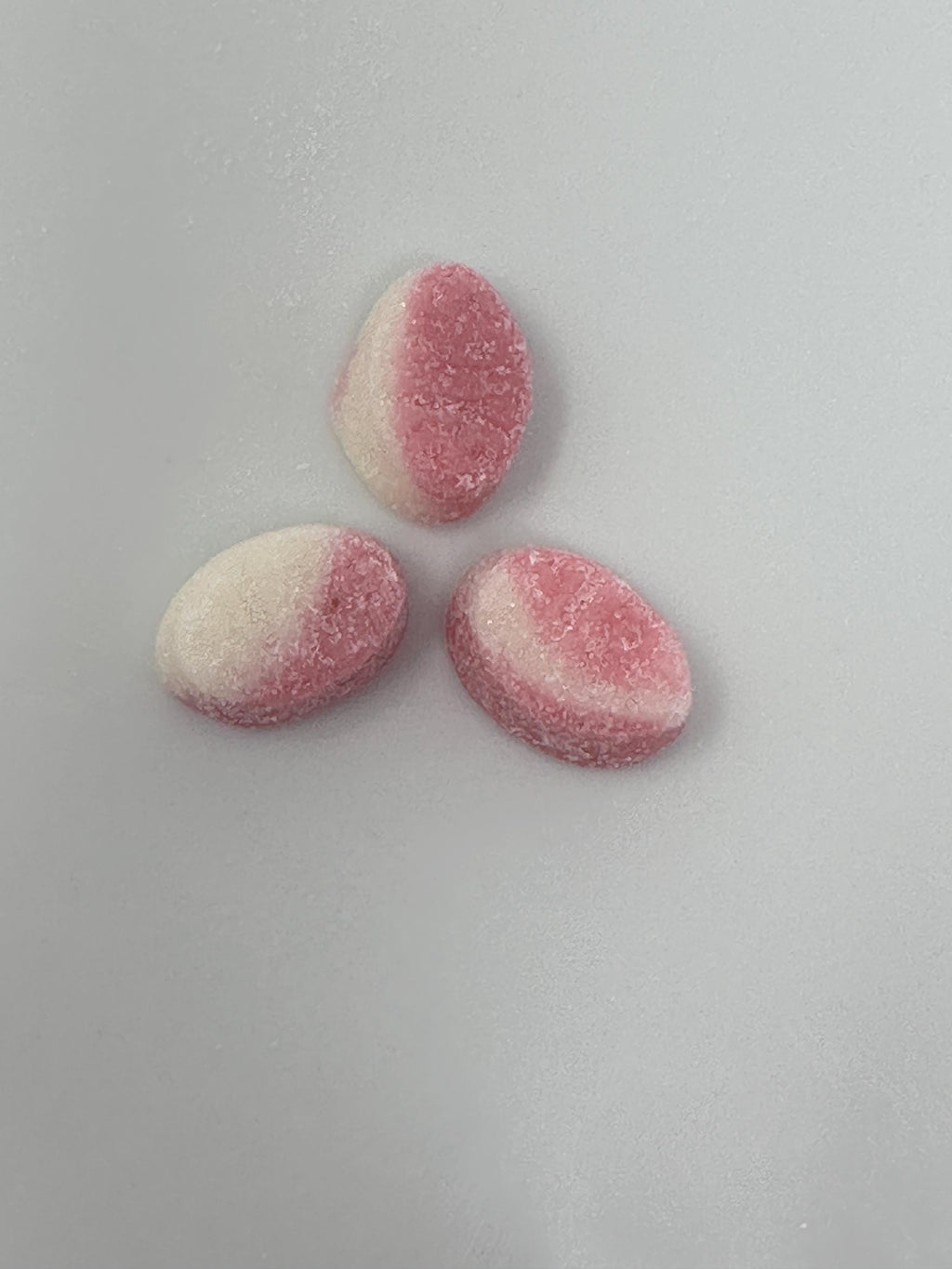 Bubs Mini Strawberry Vanilla Sour Ovals Swedish Candy Vegan Gummy Candy