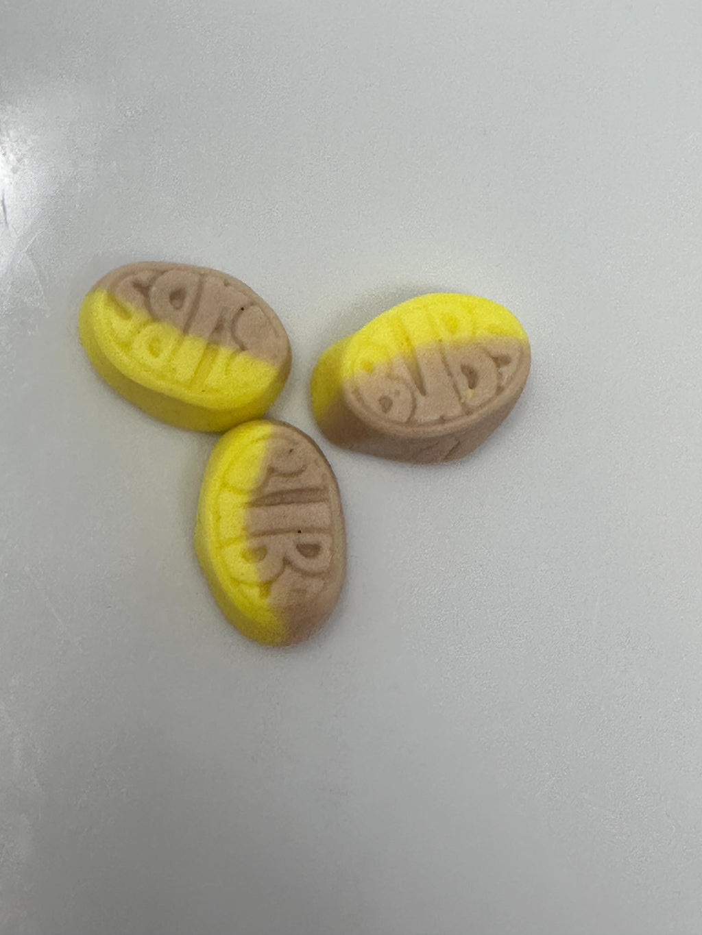 Bubs Mini Banana Toffee Oval Swedish Candy Vegan Gummy Candy