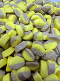 Bubs Mini Banana Toffee Oval Swedish Candy Vegan Gummy Candy