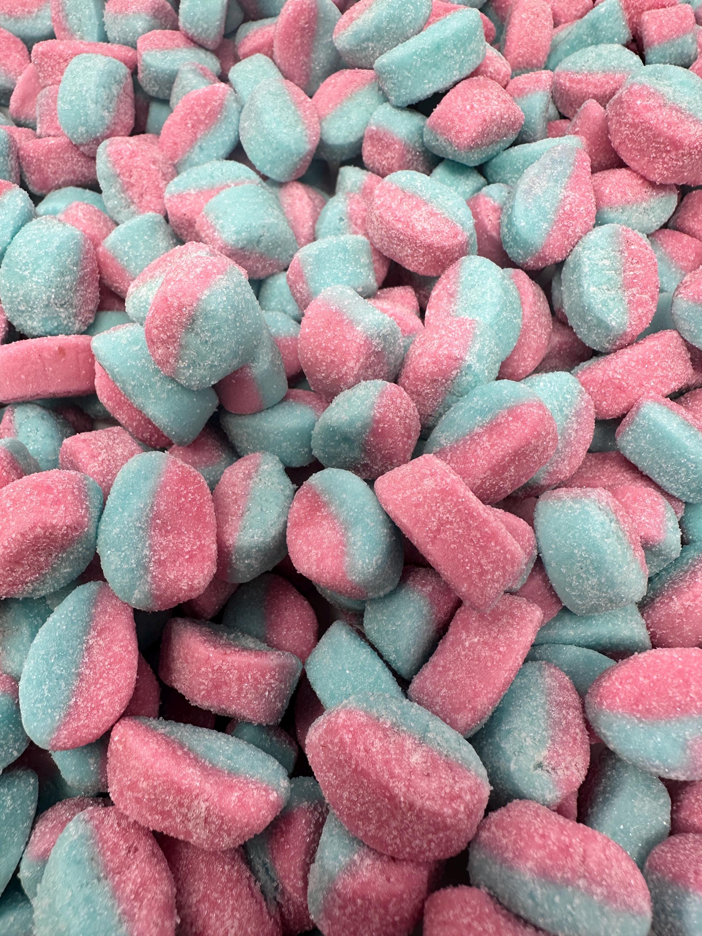Bubs Mini Raspberry Blueberry Oval Swedish Candy Vegan Gummy Candy