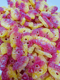 Bubs Sour Lemon Raspberry Mini Skulls, international Candy