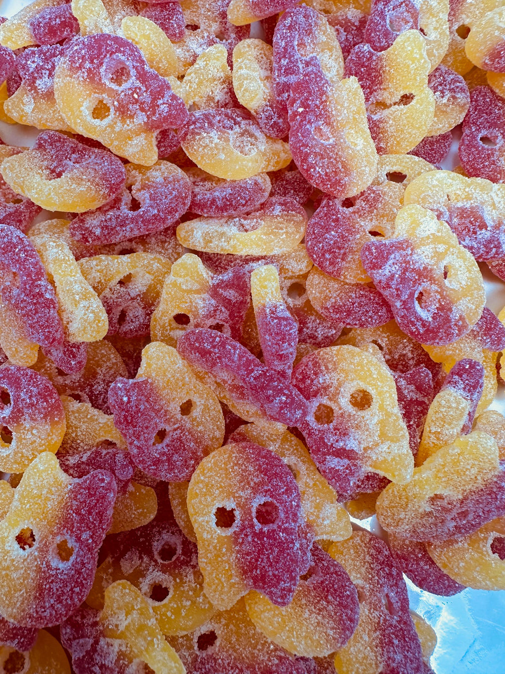 Bubs Sour Lemon Raspberry Mini Skulls, international Candy
