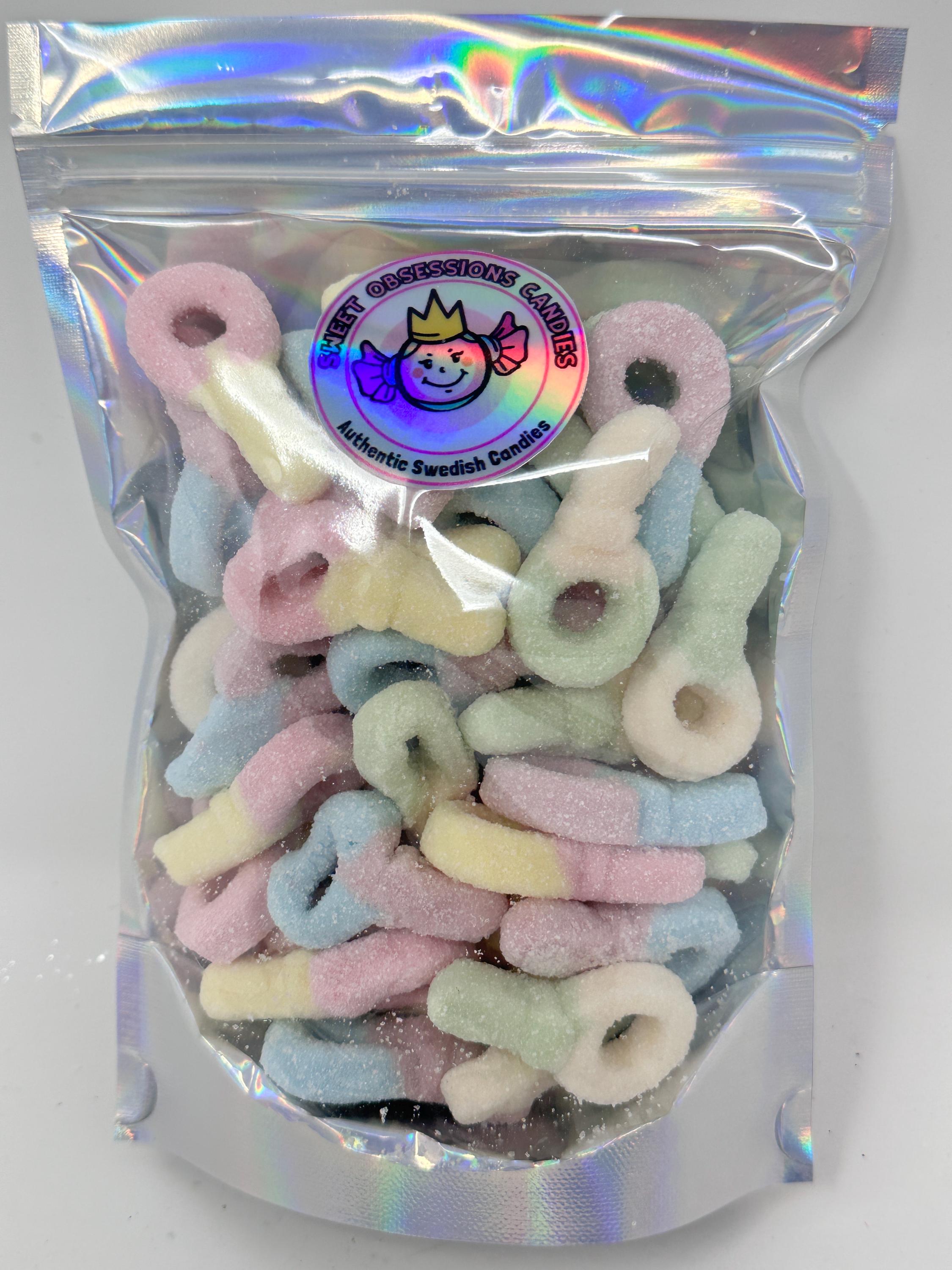 Swedish Sour Foam Dummies, Chewy Sour Candy