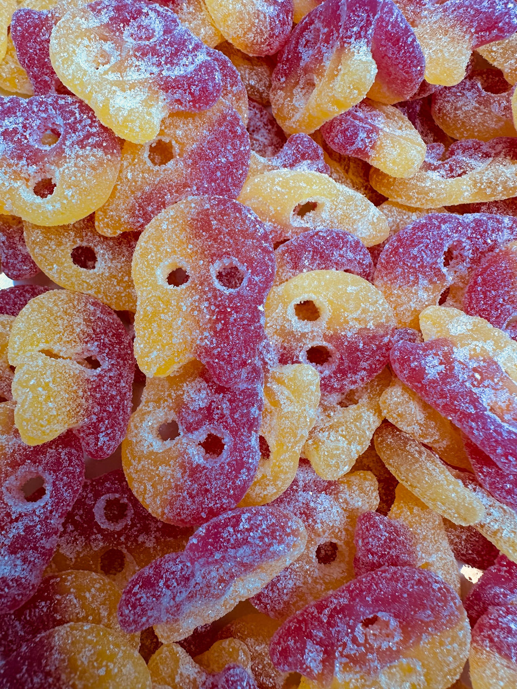 Bubs Sour Lemon Raspberry Mini Skulls, international Candy