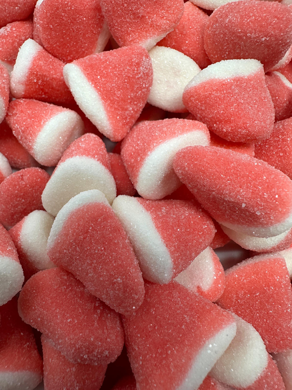 Swedish Strawberry Vanilla Drops | Pink & White Sugar-Coated Gummies | Gluten-Free Scandinavian Candy