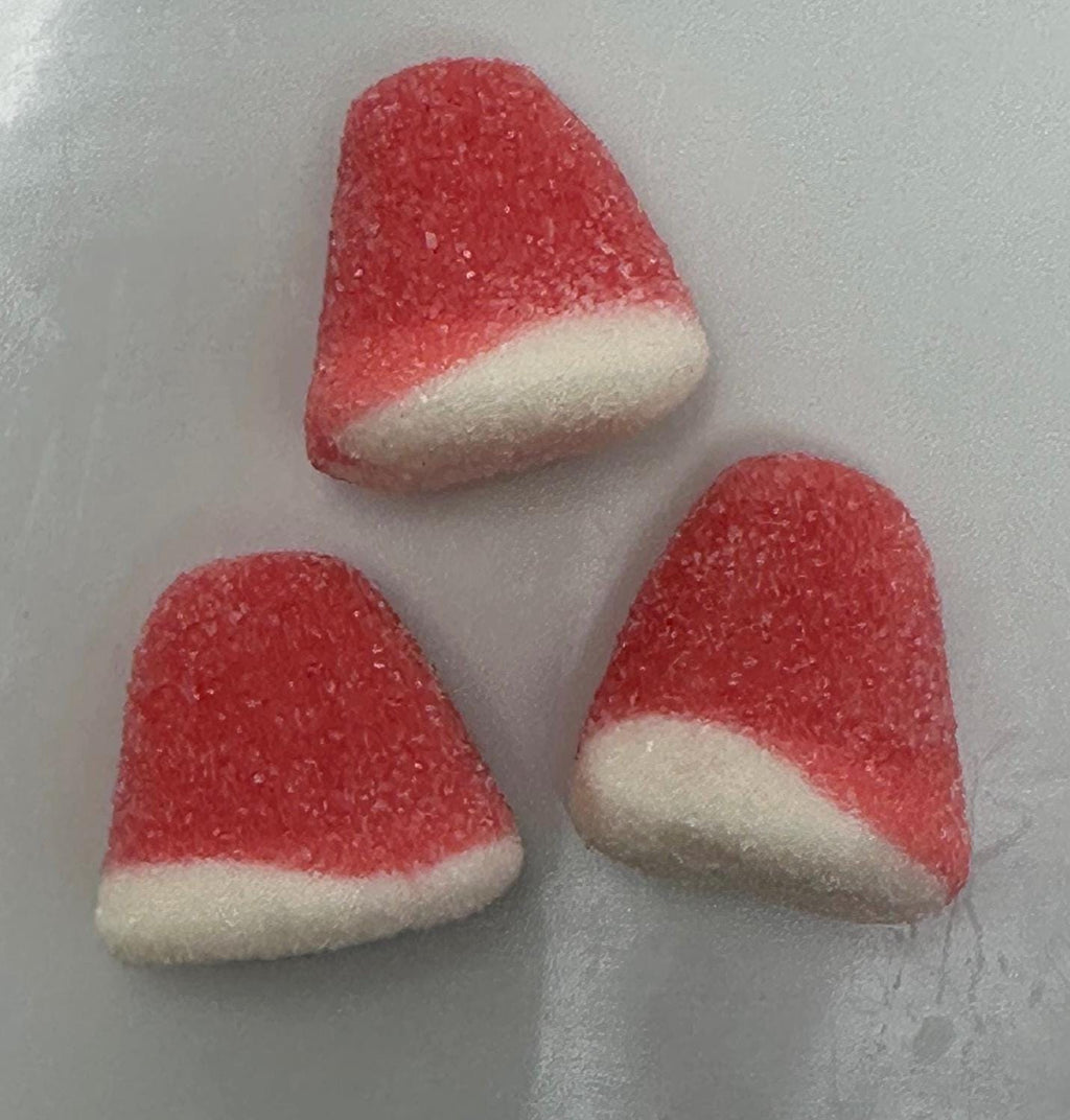Swedish Strawberry Vanilla Drops | Pink & White Sugar-Coated Gummies | Gluten-Free Scandinavian Candy