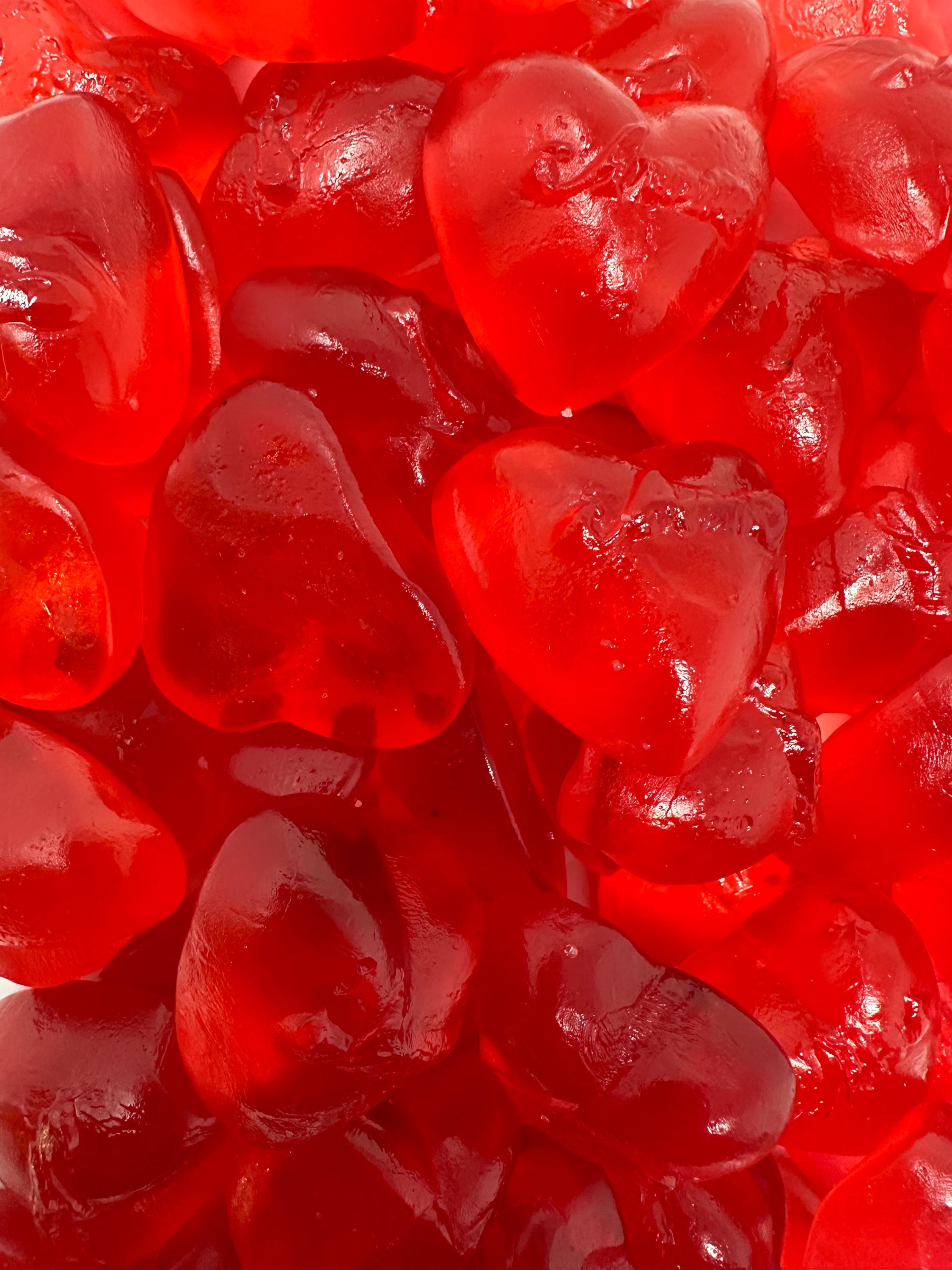 Swedish Raspberry Jelly Hearts | Scandinavian Gummies, Valentine's Treat